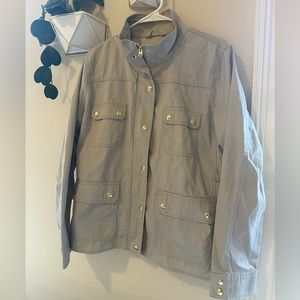 xl j.crew khaki jacket